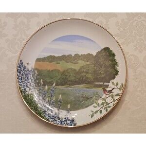Wildflowers Of The South Collectible Plate. Authentic Royal Windsor Design.